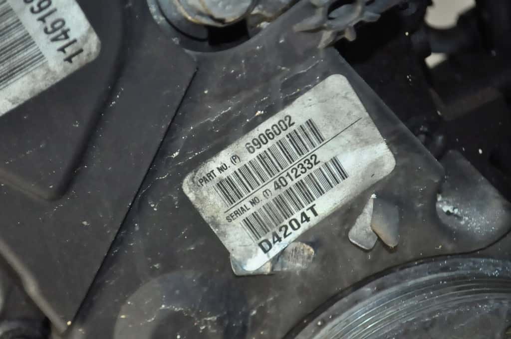 Moteur D 4204 T vue 2