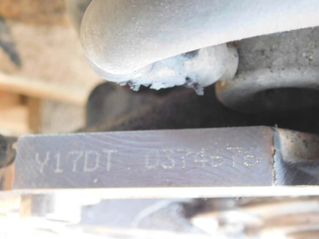 Moteur Y 17 DT vue 7