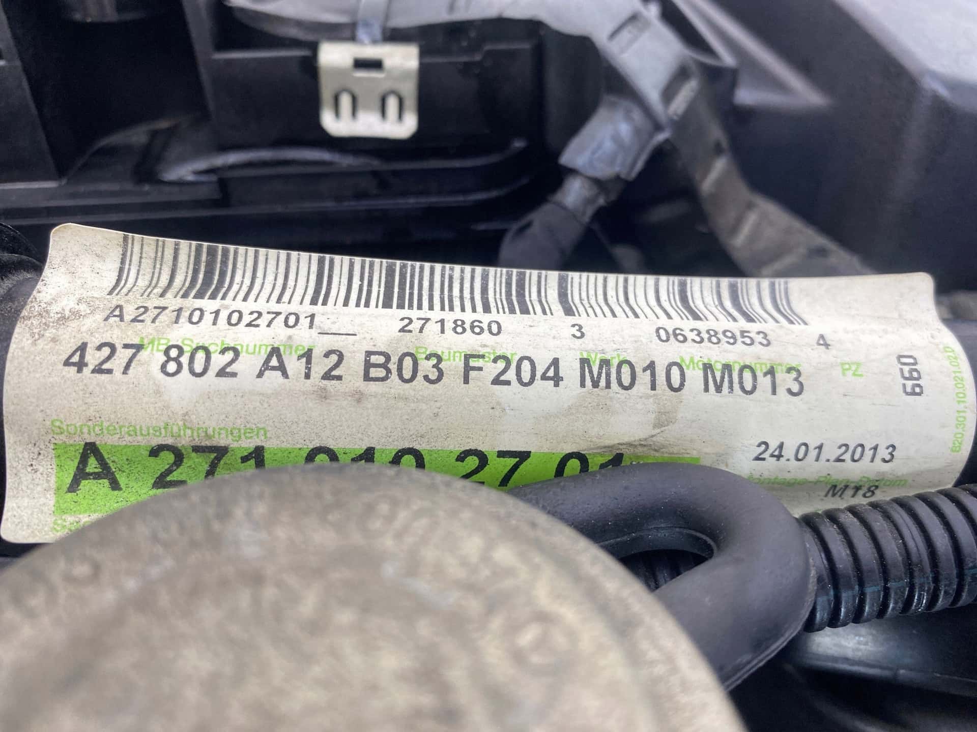 Moteur M 271.820 vue 7