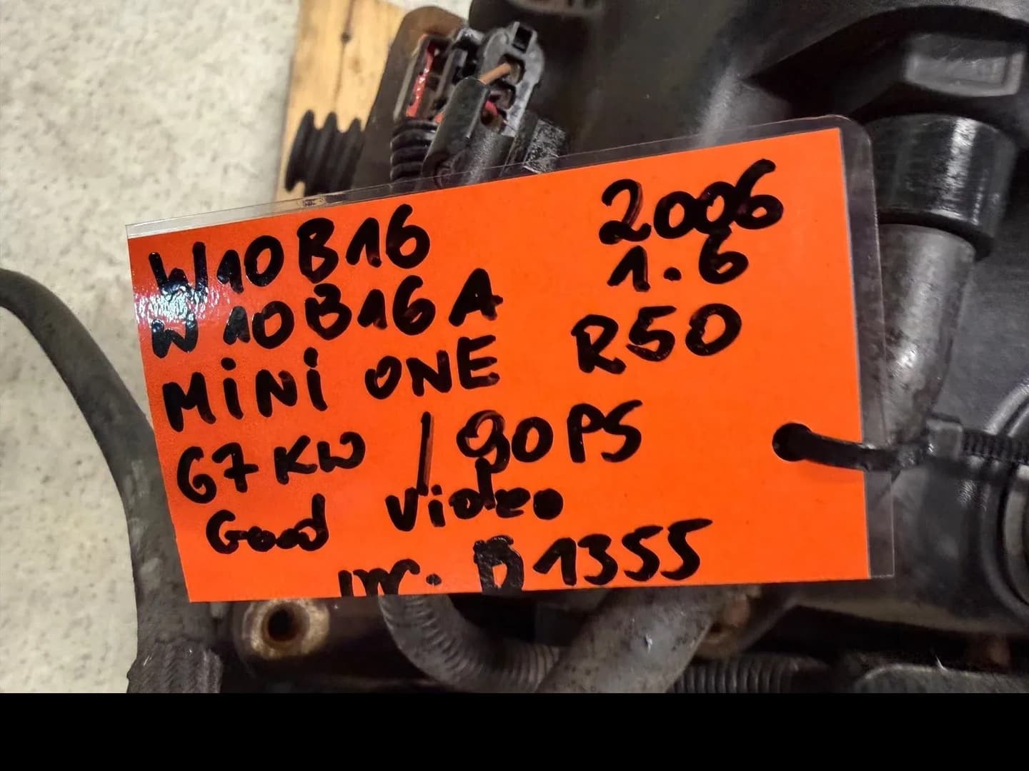 Moteur W10 B16 A — vue 4