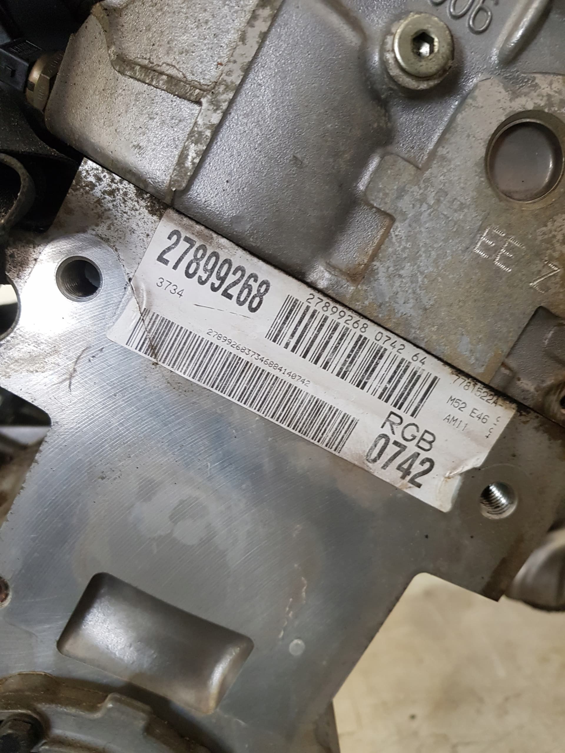 Moteur M52 B20 (206S4) — vue 8
